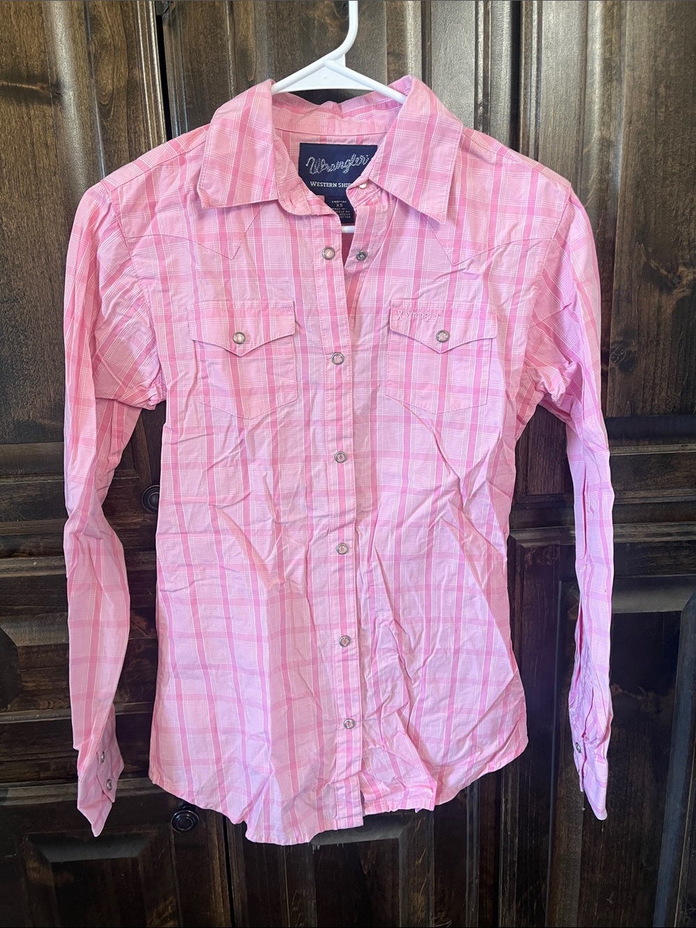 Wrangler western shirt pink